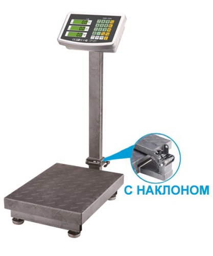 Весы Romitech SIBS-150N-ECO (150кг/50г; 300х400) Т платформенные c наклоном